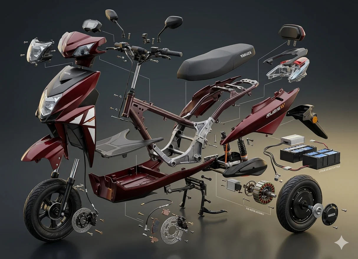Scotter Exploded View Yakuza Nepal | Electric Scooters in Nepal